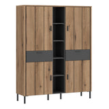 Wooden Wardrobe With 4 Doors And 2 Drawers - Arundel
