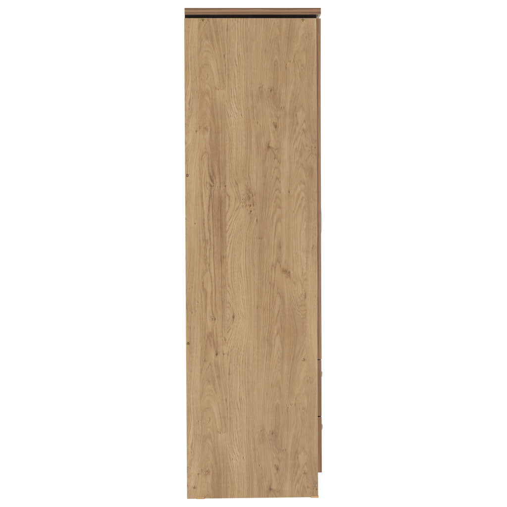 Wooden Wardrobe With 4 Doors And 2 Drawers - Charles